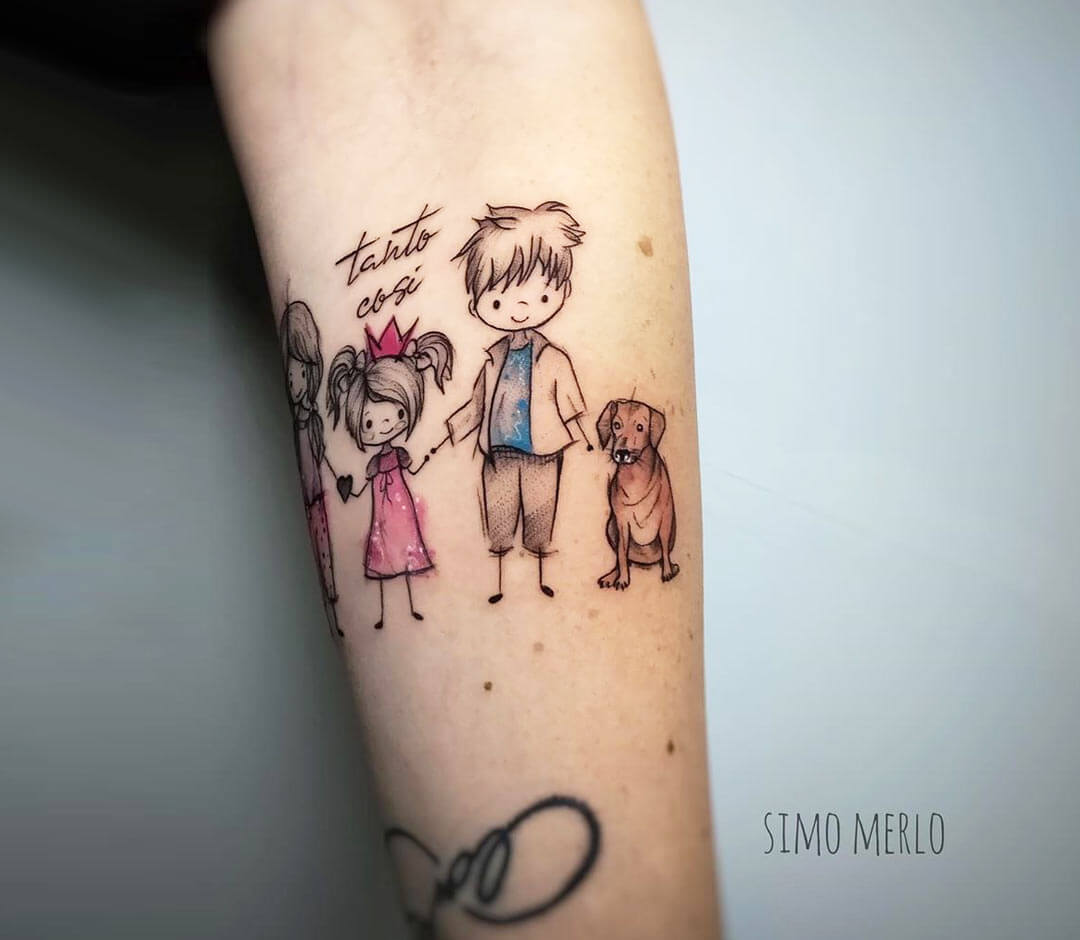 Sibling tattoo for 5, family tattoo | Family tattoos, Sibling tattoos,  Matching tattoos for siblings