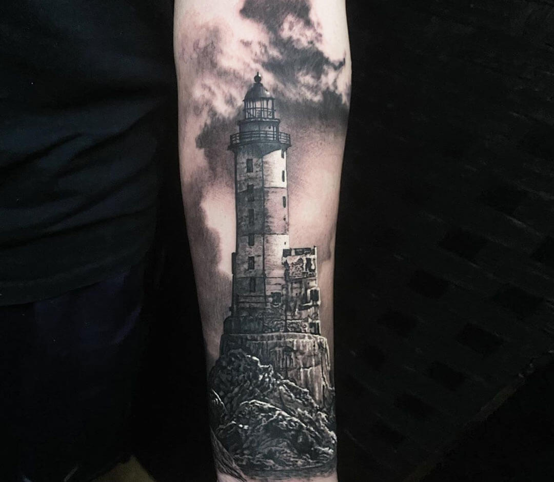 Lighthouse tattoo by Mike Flores  Post 24048