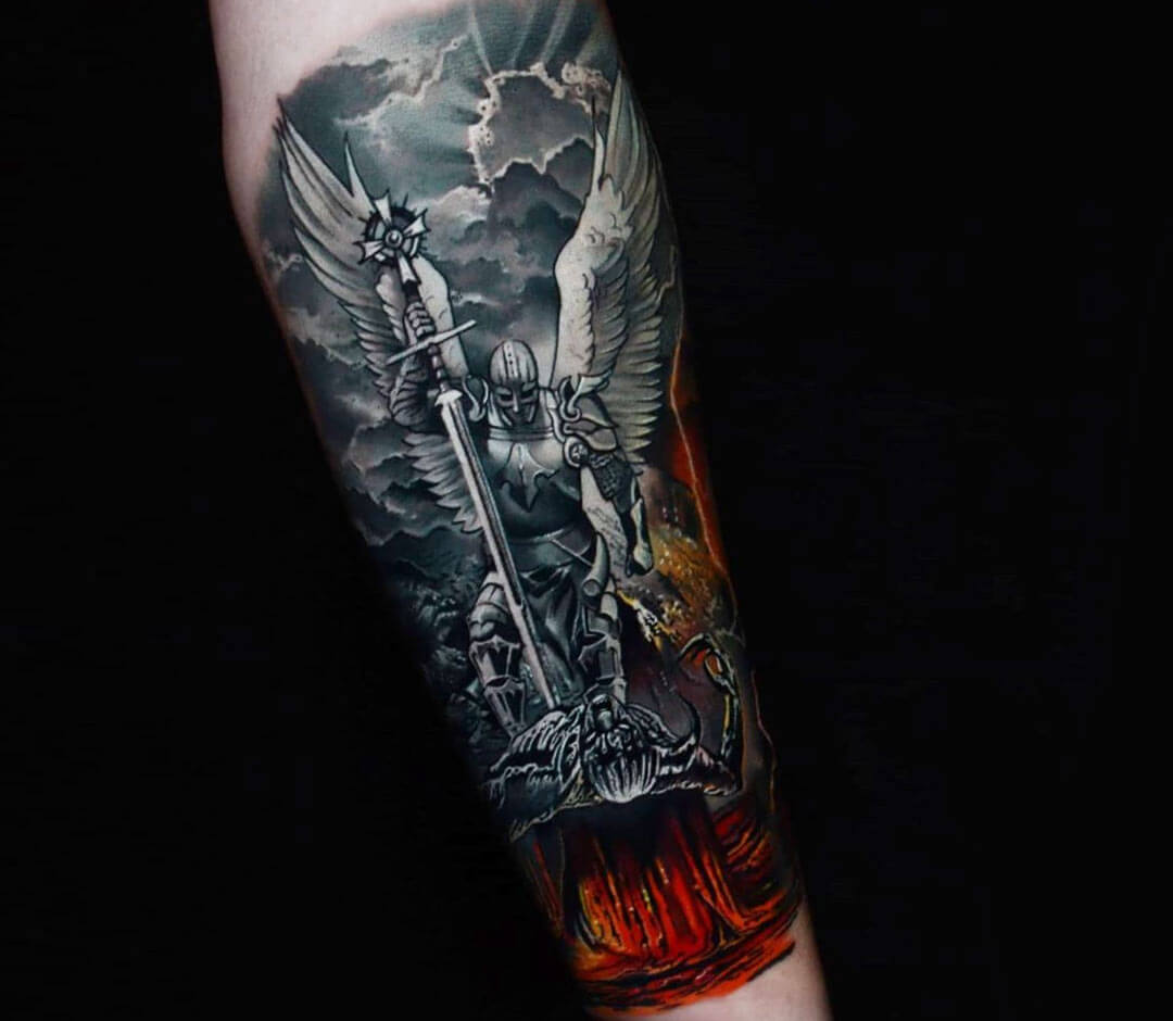 St Michael the Archangel Tattoo by Bokitattoo on DeviantArt