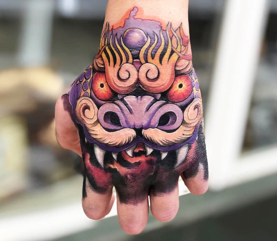 Monster face tattoo by Tattoo Zhuzha | Photo 30602