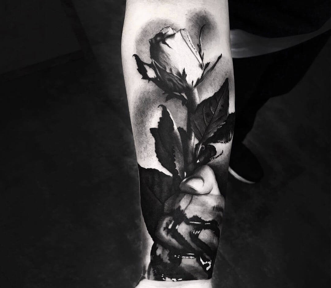 73 Beautiful Black Rose Tattoo Designs for Men [2024 Guide]