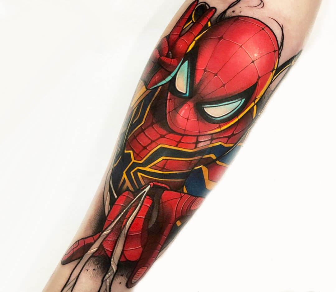 Tattoo tagged with: spiderman, zombie | inked-app.com