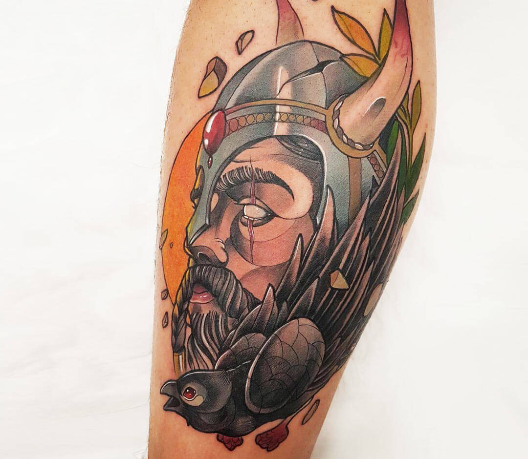 odin viking god tattoo