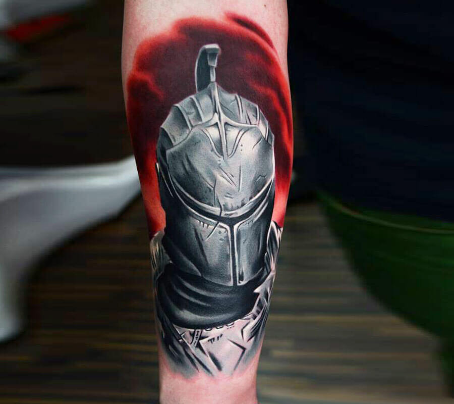 100 Medieval Black  White Knight Forearm Tattoo Design png  jpg  2023