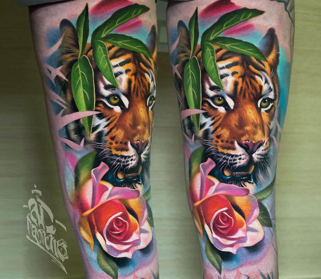 Tiger tattoo by Dani Ginzburg | Photo 30888