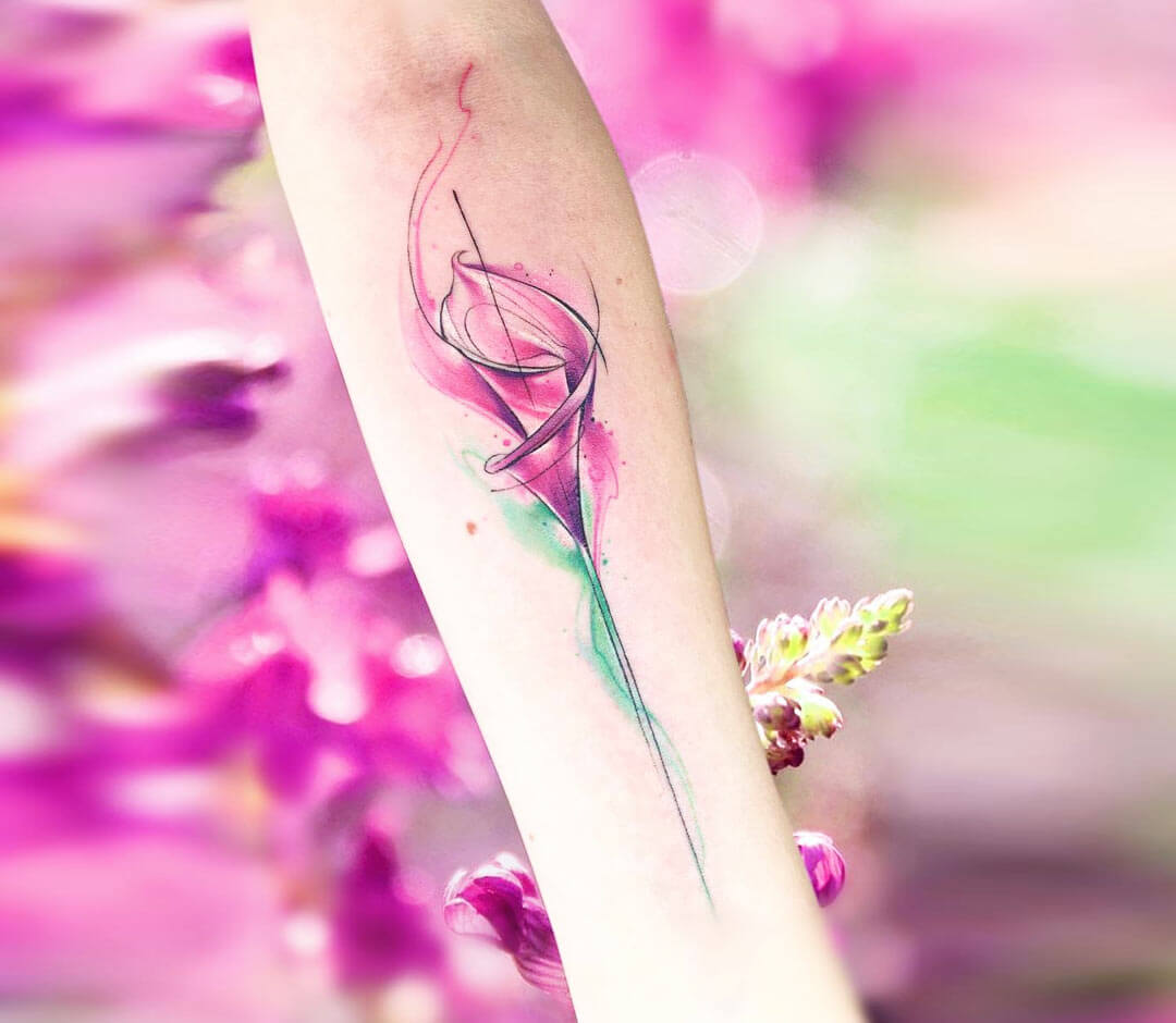 Calla Lily Tattoo Ideas  24 Lively Collections  Design Press