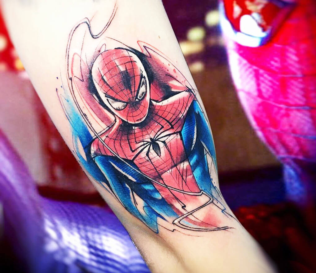 Spiderman tattoo by Adrian Bascur | Photo 21909