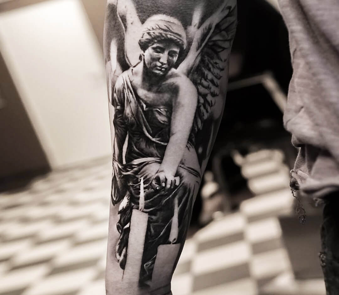 Angel tattoo by Adrian Lindell | Photo 28460