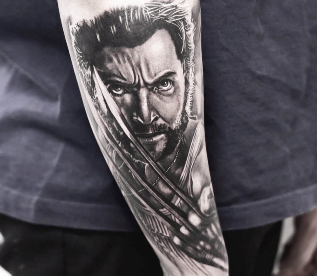 Wolverine on the inner arm of my brother in paint. I love comic books, so  when you ask me what's my favorite superhero and tell me I ca... | Instagram