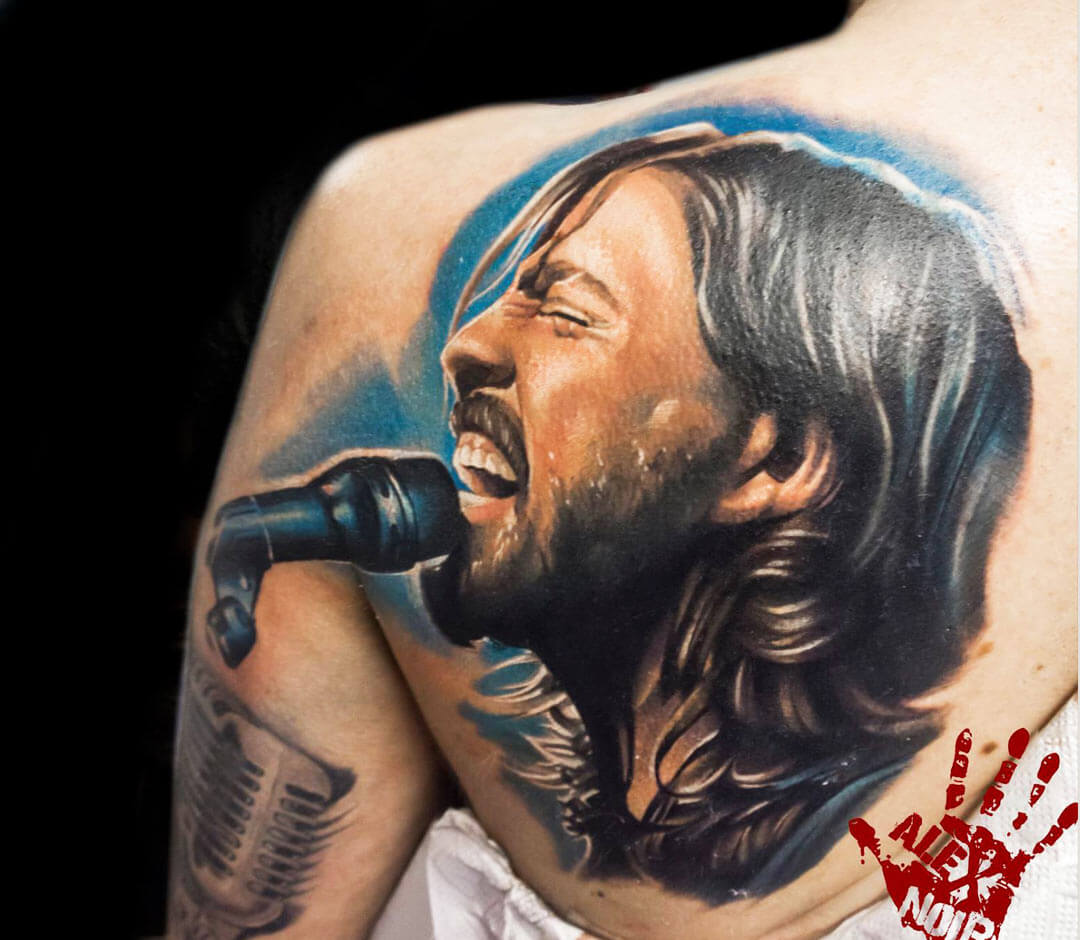 Dave Grohl tattoo by Alex Noir Photo 26316