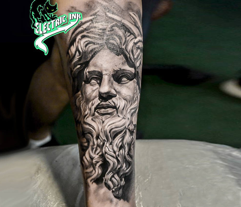 Greek God tattoo by Alex Noir | Photo 26360