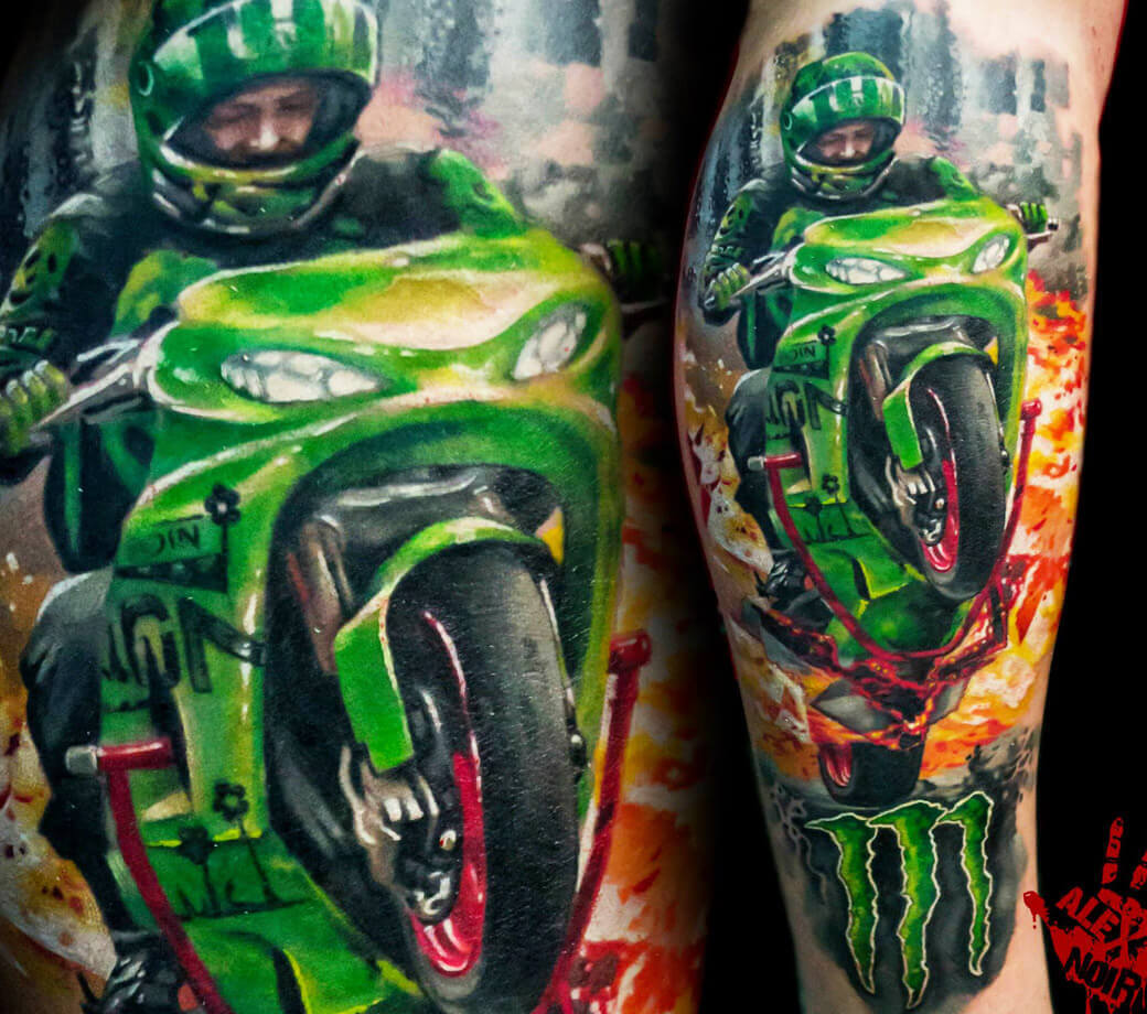 Motorcycle tattoos for those who are passionate about two wheels | Tattooing