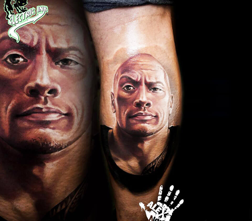 The Rock In Ink Bold Dwayne Johnson Tattoos  Tattoodo
