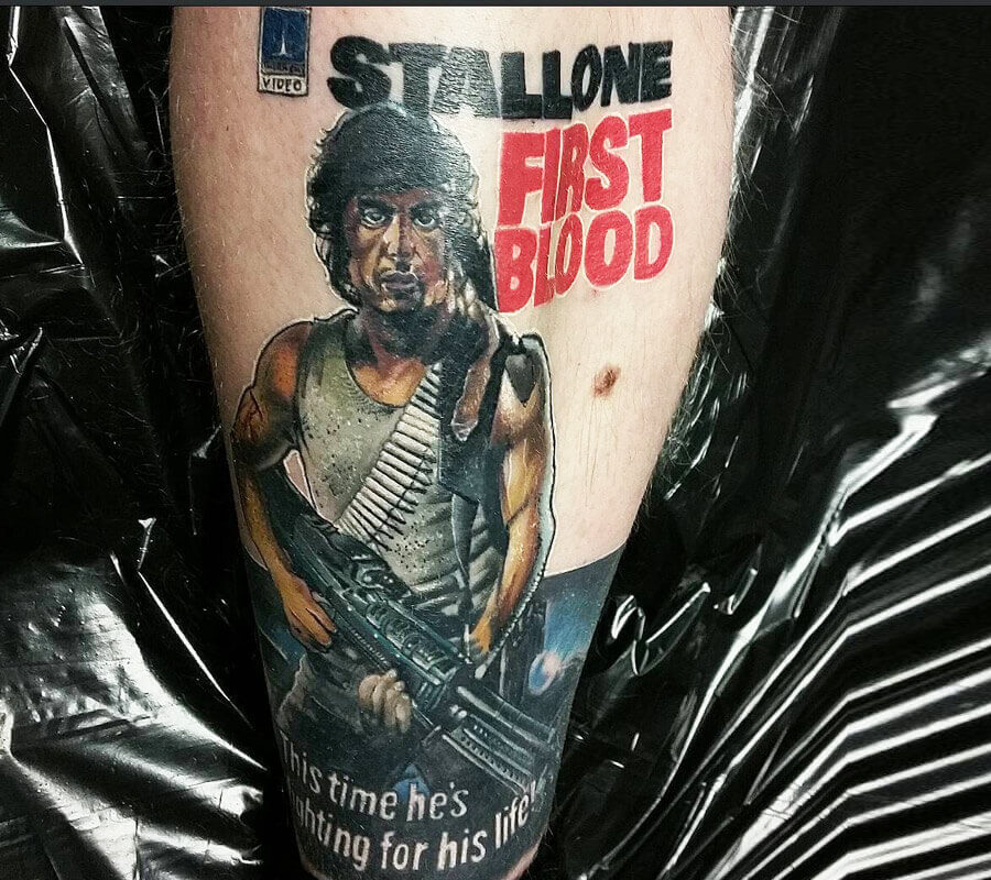 Rambo tattoo by Alex Wright Photo 20403