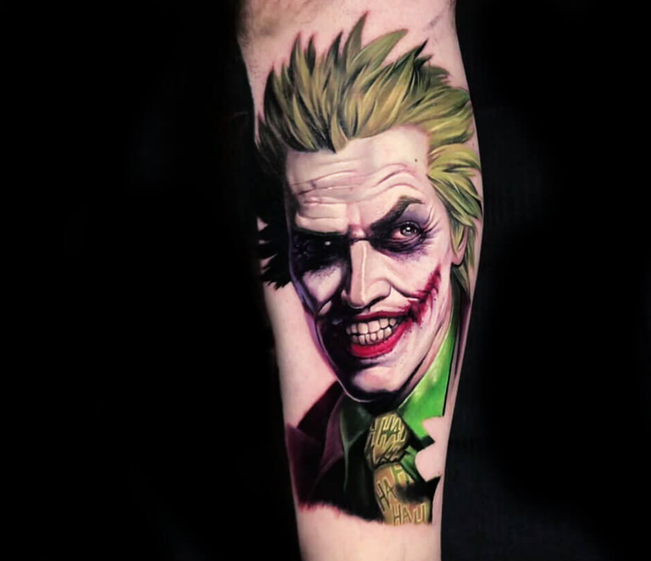 Joker tattoo by Alexander Kolbasov | Photo 26778