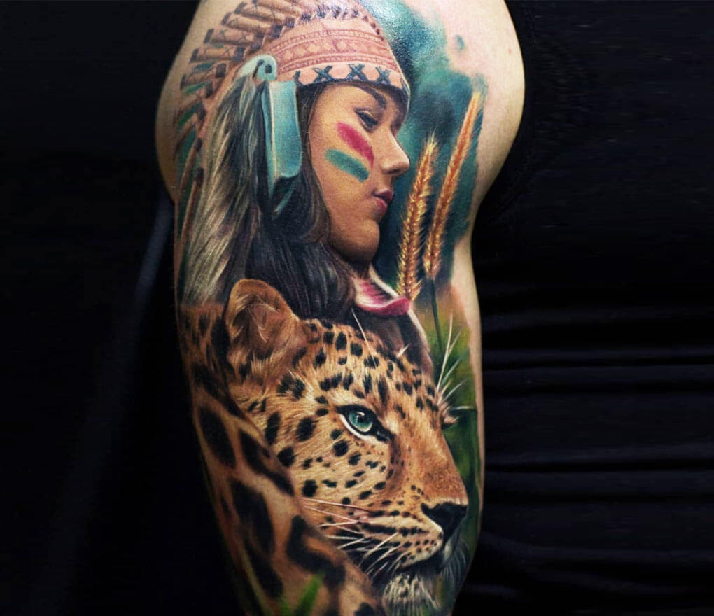 12 Sheets Wolf Leopard Tiger 3d Temporary Tattoos For Women Men Waterproof  Fake Tattoo Stickers | Fruugo KR