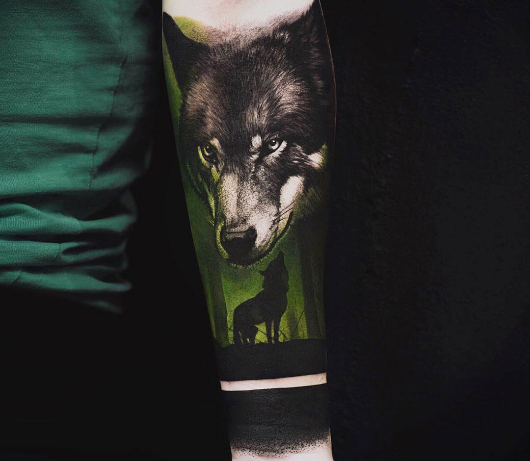 50+ Amazing Calf Tattoos | Art and Design | Wolf tattoos, Calf tattoo,  Tattoos for guys