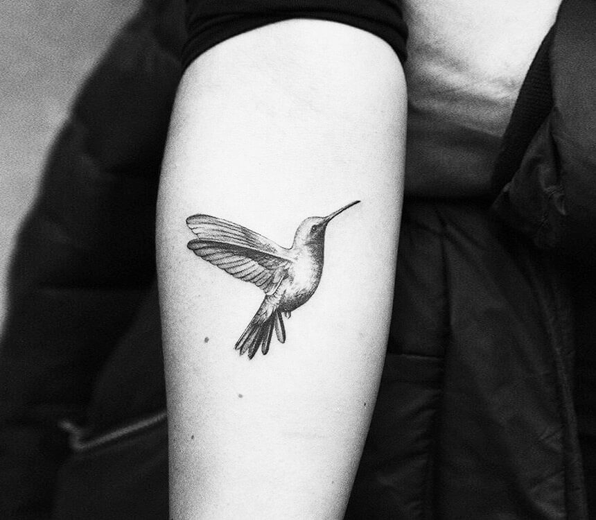 Hummingbird tattoo by Amanda Piejak | Photo 17396