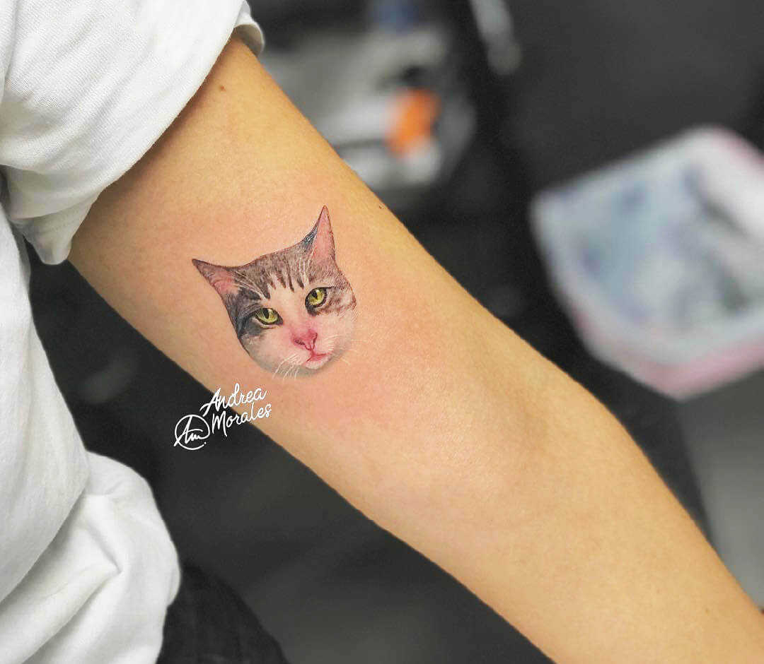 Details more than 79 cat head tattoo best  thtantai2