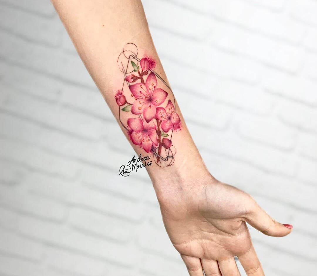 cherry blossoms tattoo | transylvaniarites@yahoo.co.uk Steli… | Flickr