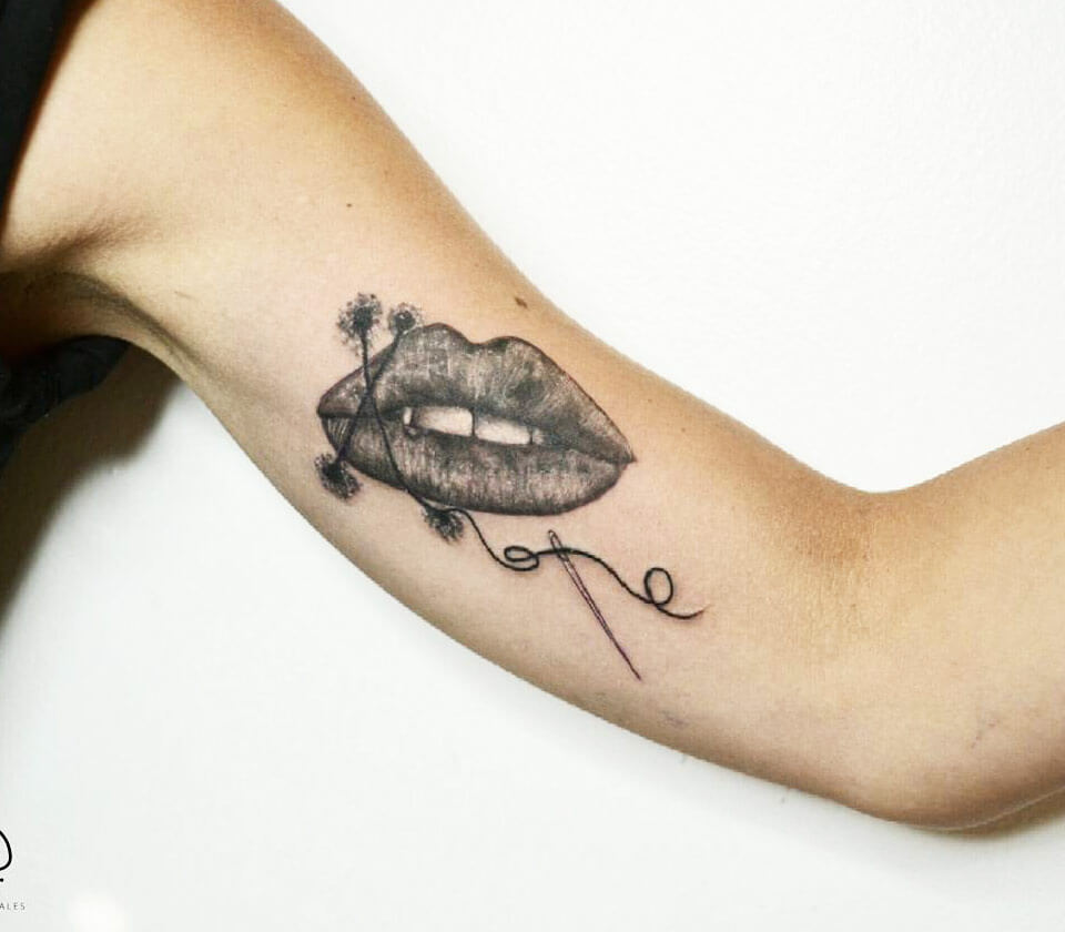What does a tattoo of lips on someone's neck mean? - Quora