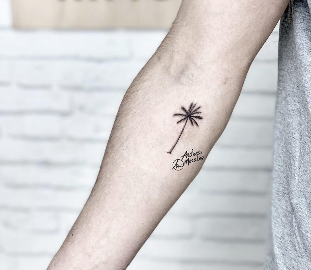 Tattoo uploaded by Marc Nielsen  Palm tree tattoo  Tattoodo