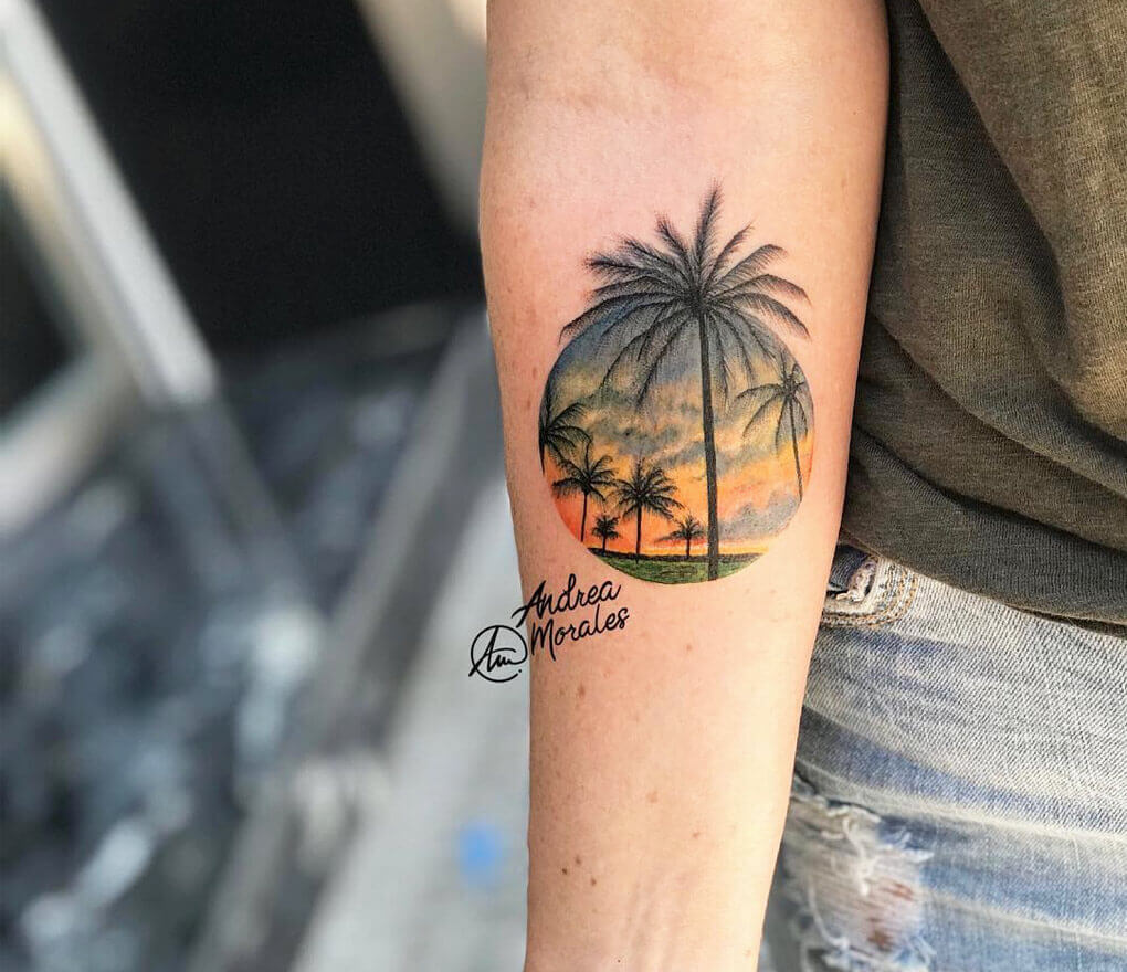 Palm Tree Temporary Tattoo / Small Palm Tree Tattoo / Tiny Palm Tree Tattoo  / Hip Tattoo / Beach Tattoo / Tree Silhouette Tattoo - Etsy Australia