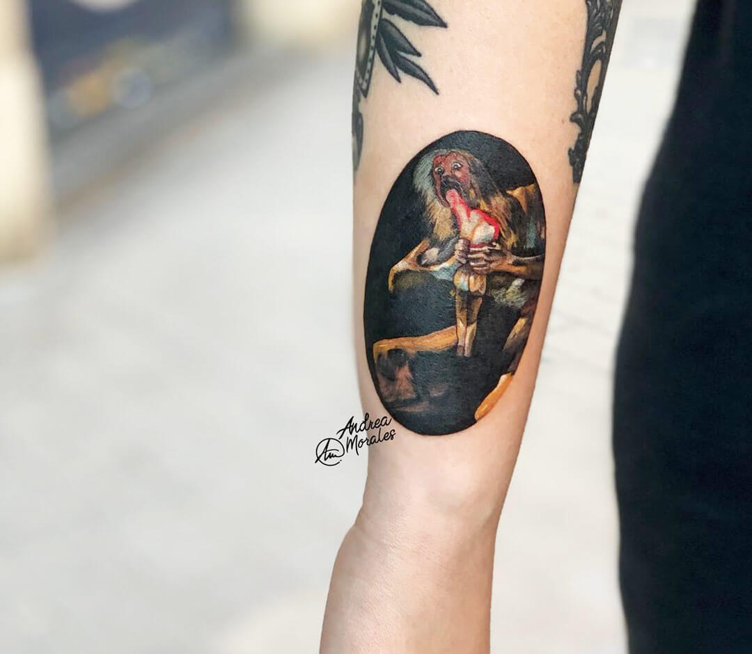 Saturn Devouring His Son tattoo by Andrea Morales | Photo 28601