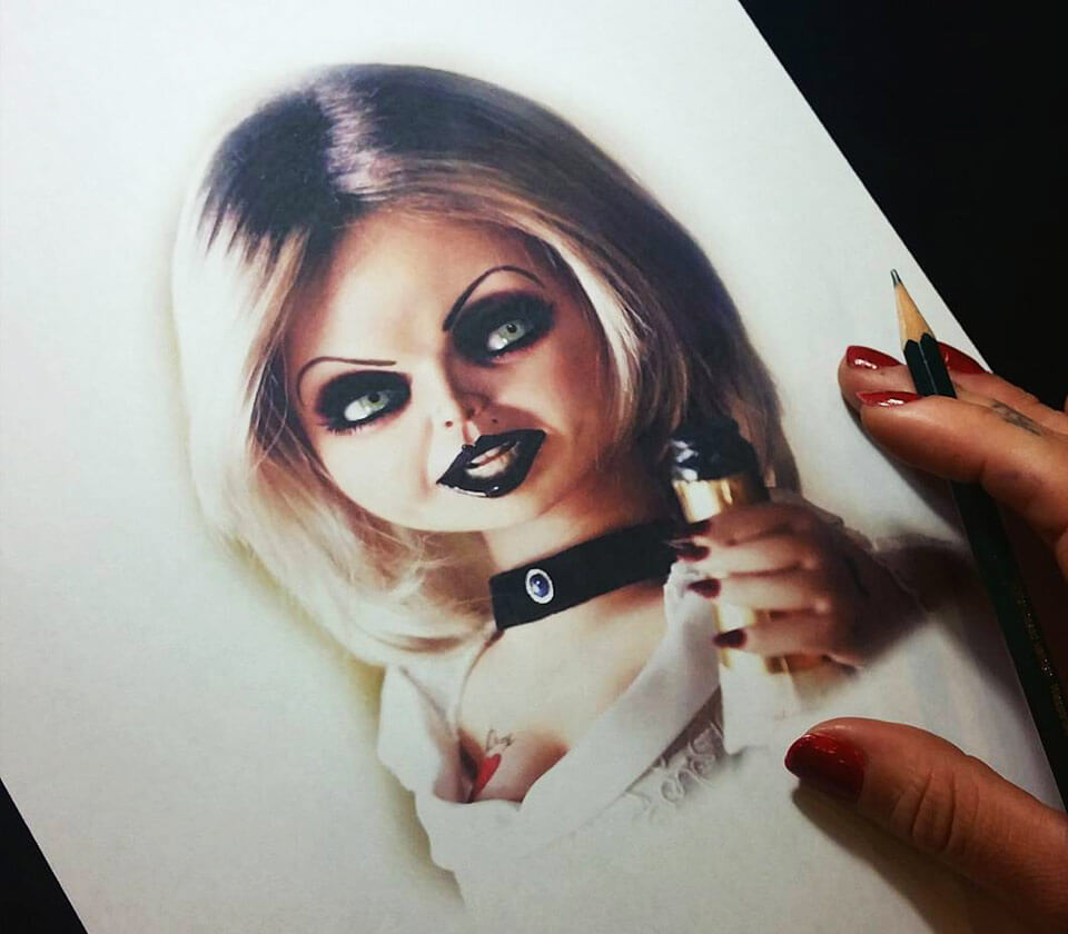 Tiffany Chucky Drawing By Andrea Morales Photo 17654.