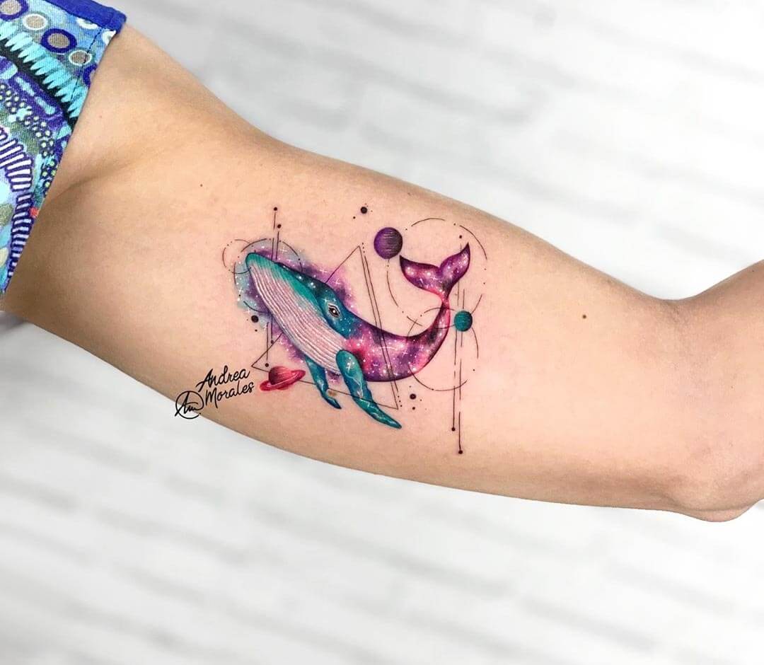 whale tattoo | Small tattoos, Whale tattoos, Minimalist tattoo