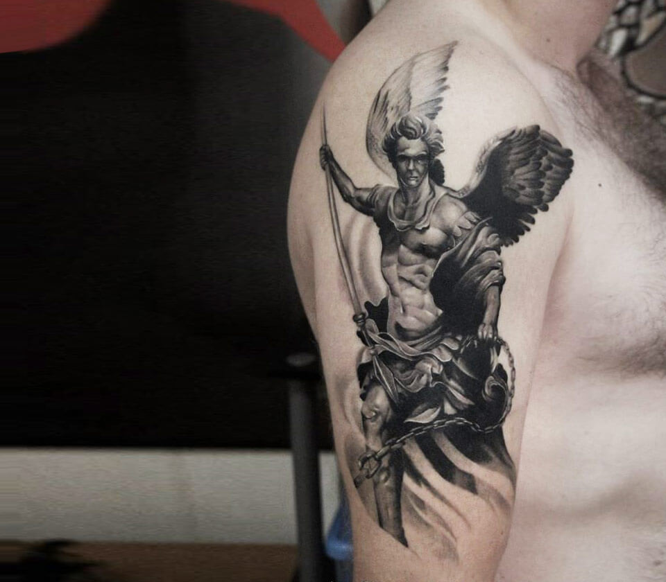10 Best Holy Angel Guardian Angel Tattoo Ideas You'll Have To See To  Believe!
