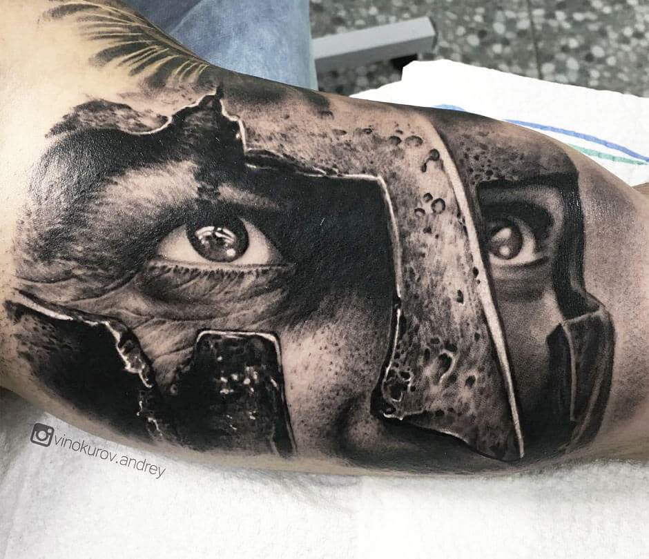 Leonidas Leg Tattoo | TikTok