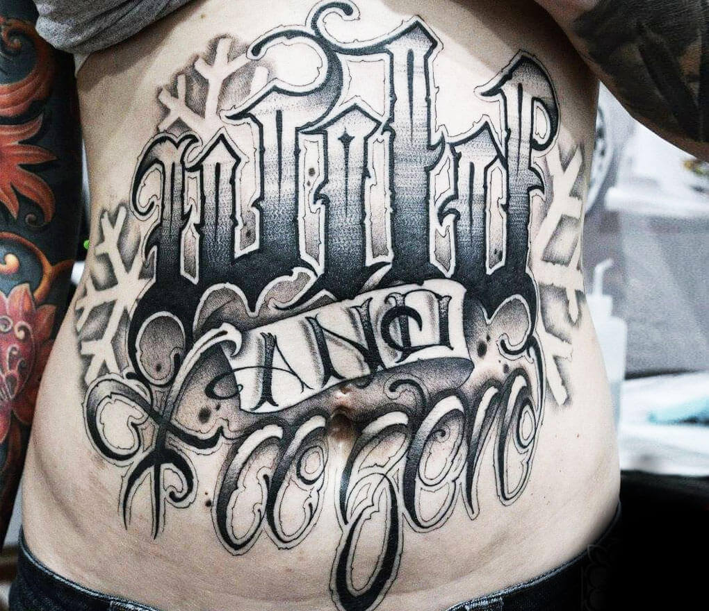 Tattoo Lettering In Hindi 9 