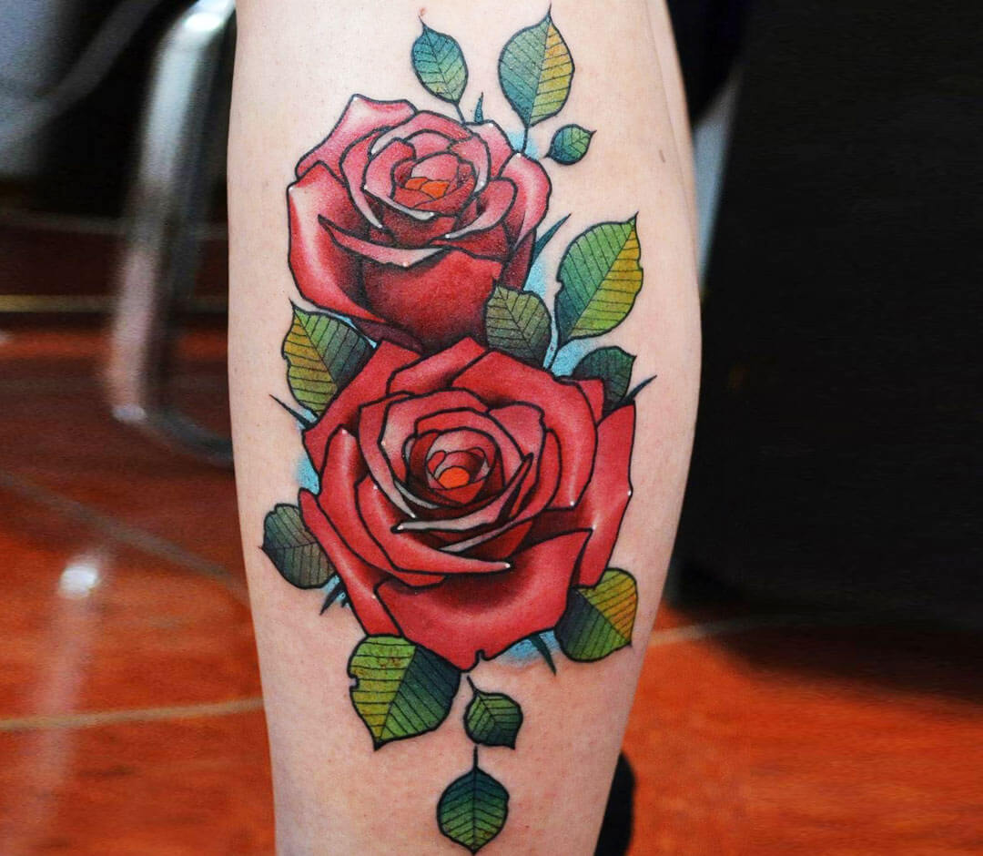 Double Red Rose Hand Tattoo | Rose hand tattoo, Rose tattoos for men,  Tattoos