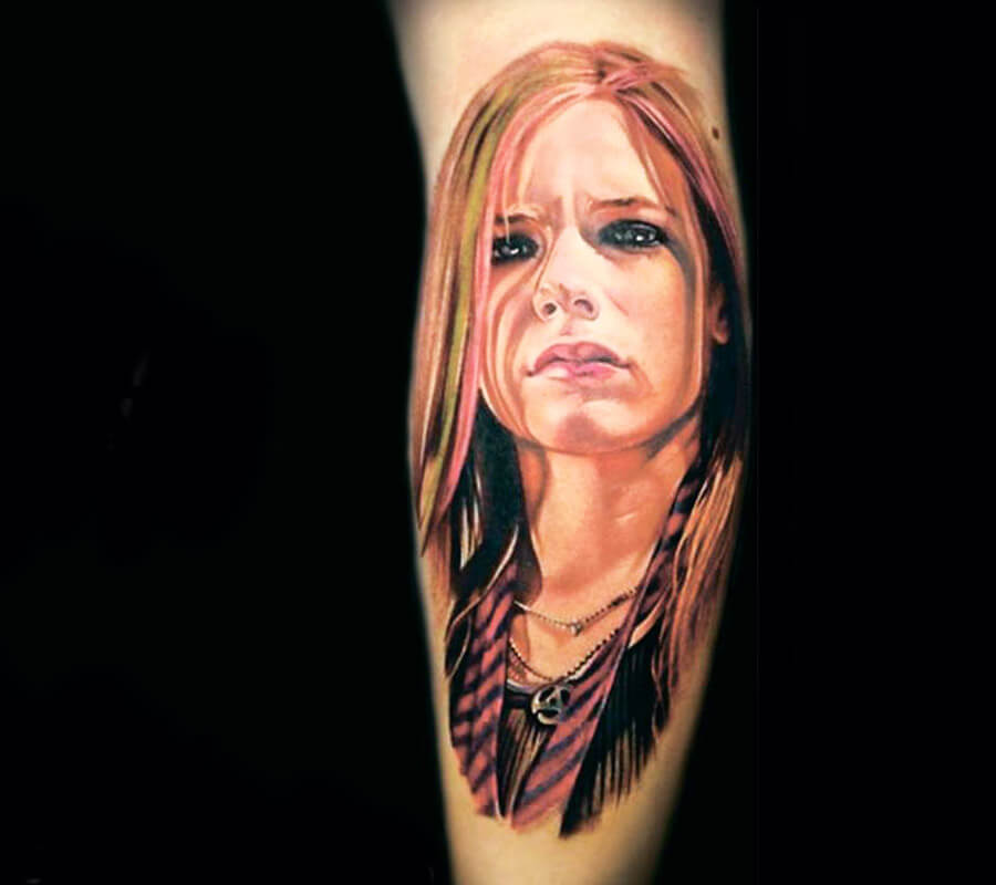 Avril Lavigne tattoo by Anjelika Kartasheva | Photo 19555