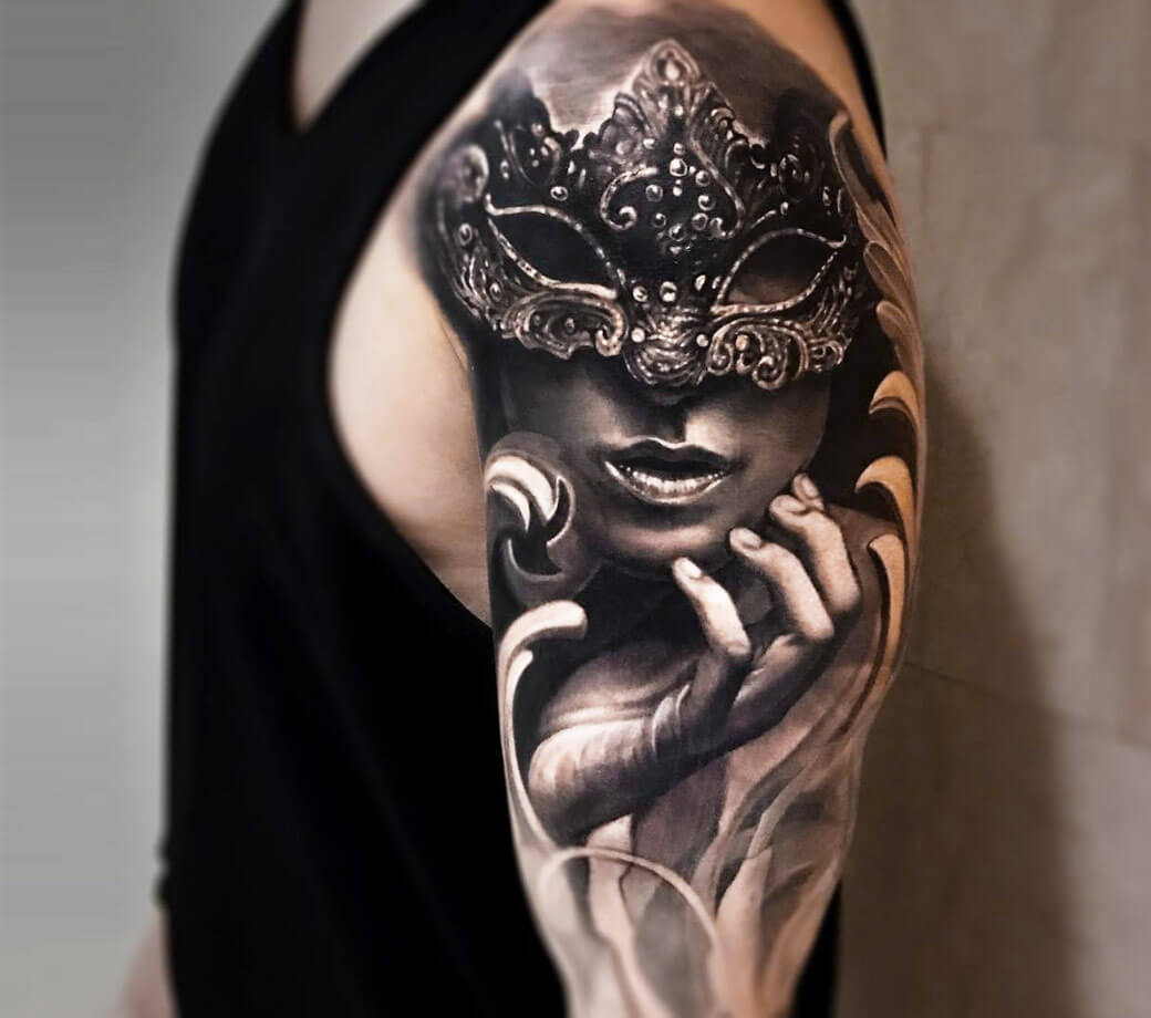 Tattoo Design Taking Off Mask | TikTok