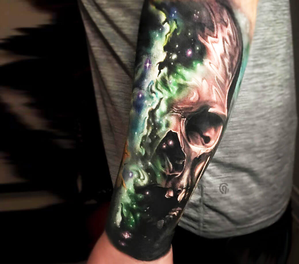 Space Skull Tattoo  Best Tattoo Ideas Gallery