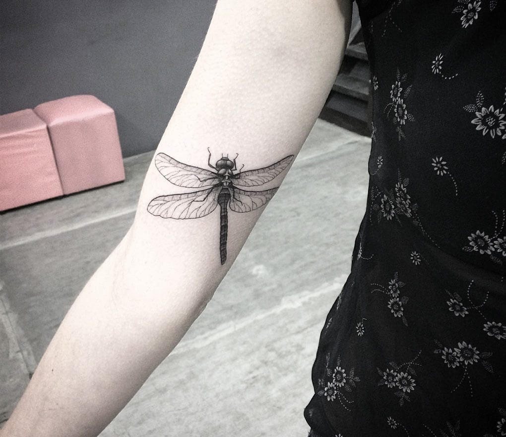 Tattoo uploaded by Alex Sunflower  Dragonfly watercolor tattoo  Tattoodo