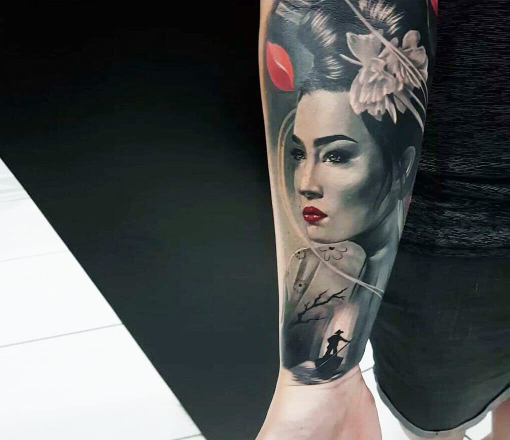 Geisha Tattoo By Ata Ink Photo