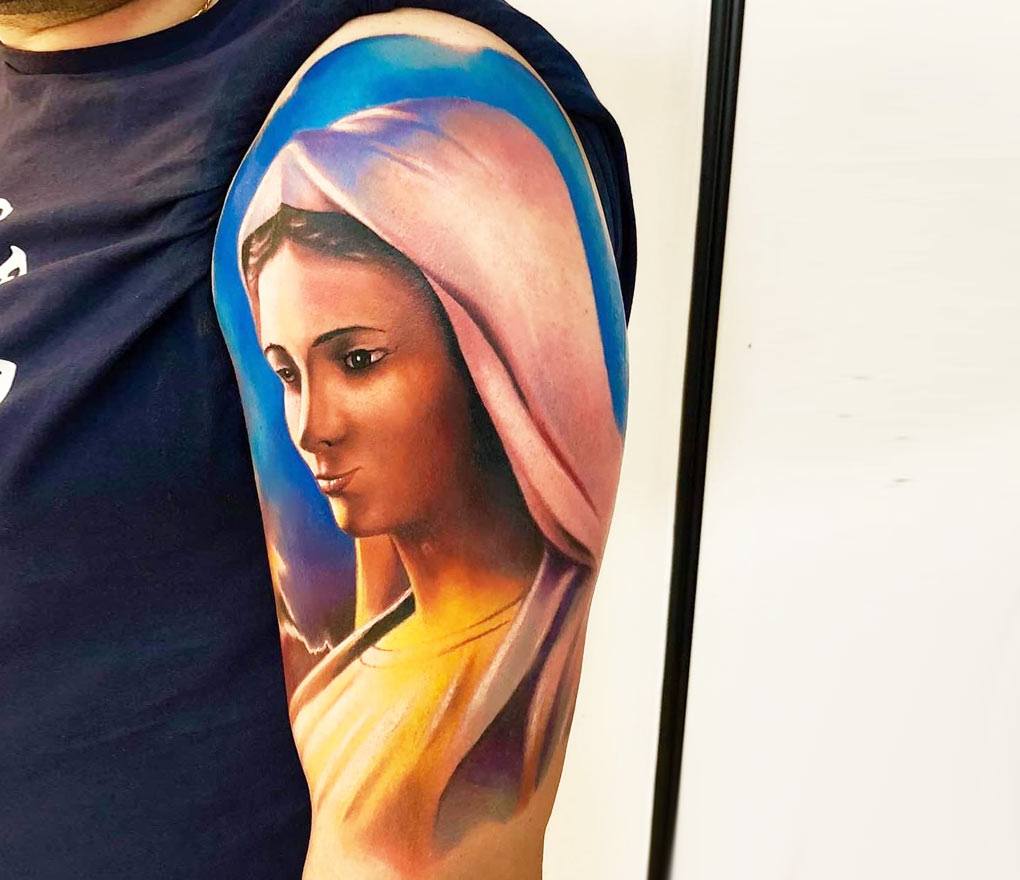 Virgin Mary Tattoo | InkStyleMag