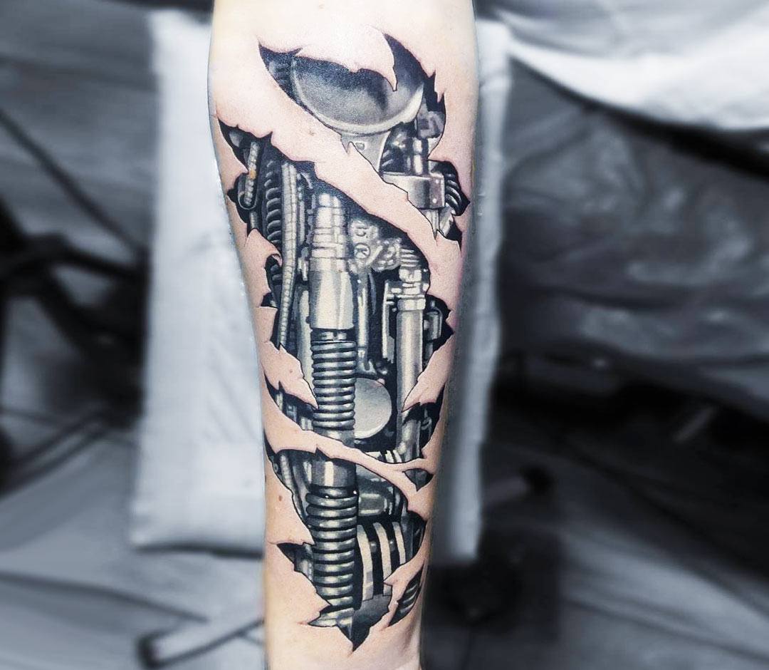 40 Insane Mechanics Tattoo Designs - Bored Art