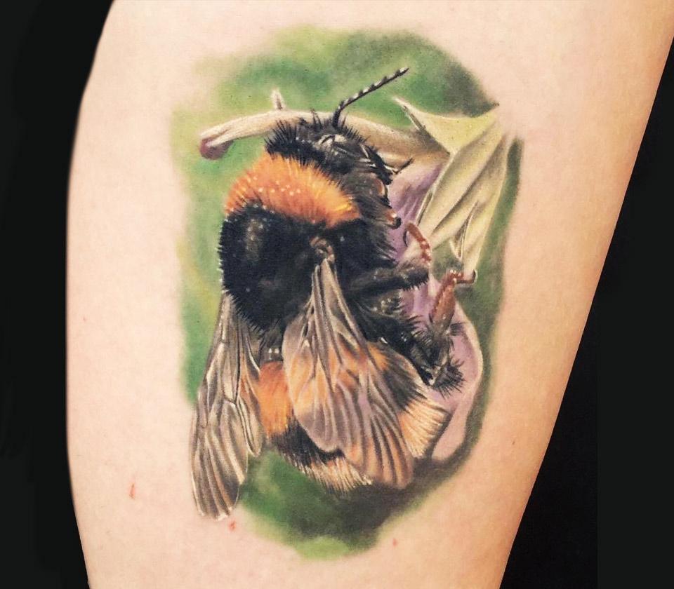 41 Cute Bumble Bee Tattoo Ideas for Girls  StayGlam