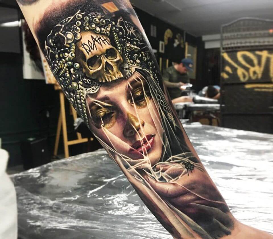 Tattoo sleeve Death @ Tattstore