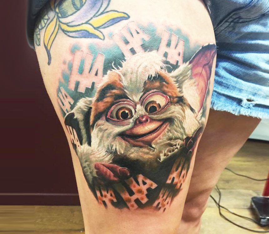 Close. realistic gremlins realistic tattoo art Ben Kaye. 