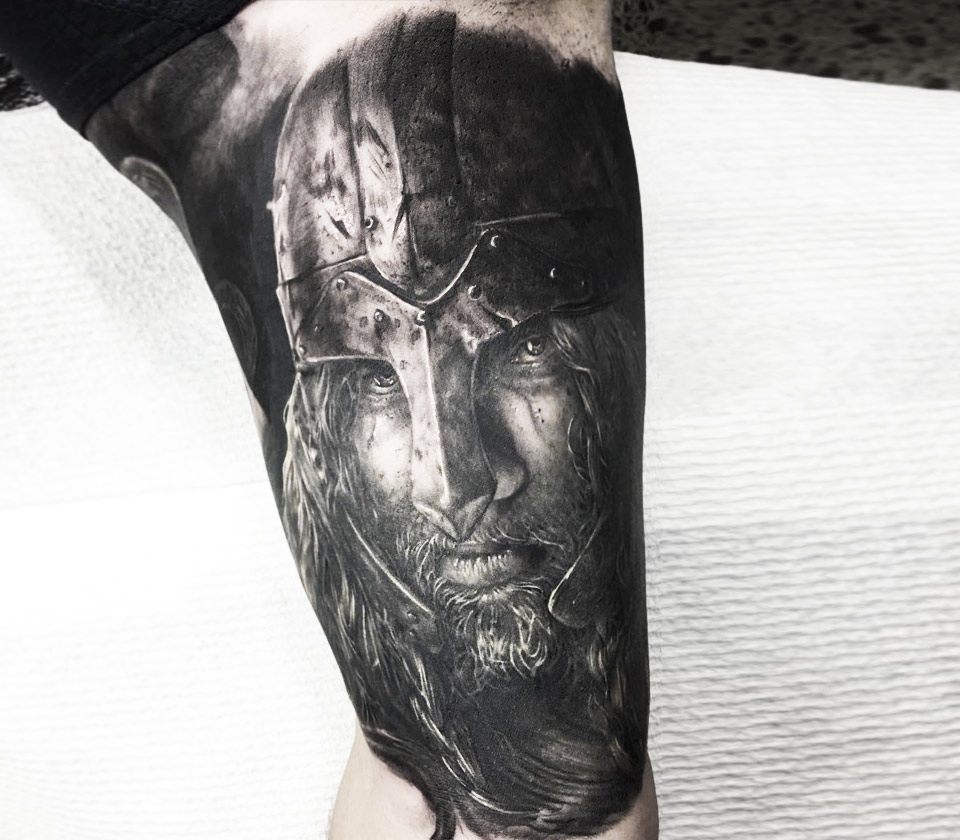 Viking Warrior tattoo by Ben Kaye | Photo 18693