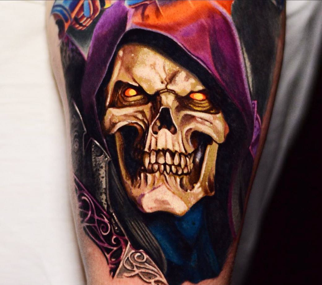 Fresh Skeletor, Australian tattoo artist @the_devil_wears_violet - 9GAG