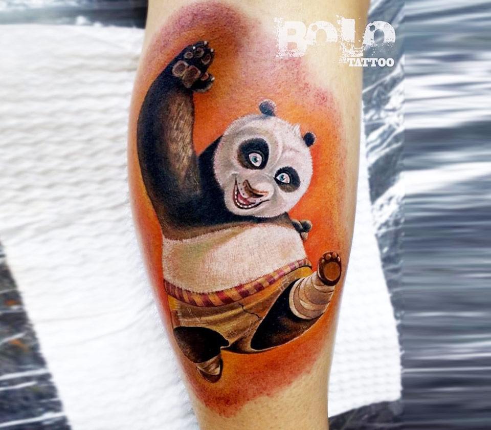 Panda tattoo by Aleksandra Katsan | Photo 17913