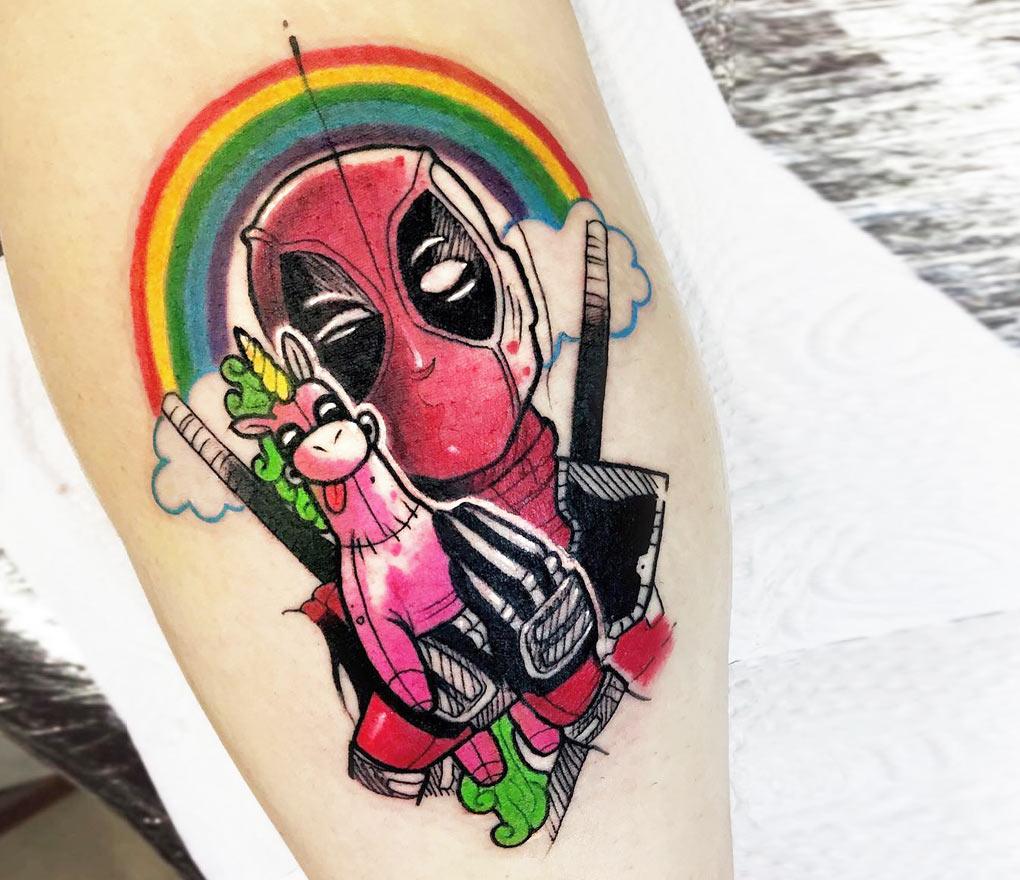 Deadpool tattoo by Brandon Bec Photo 24238