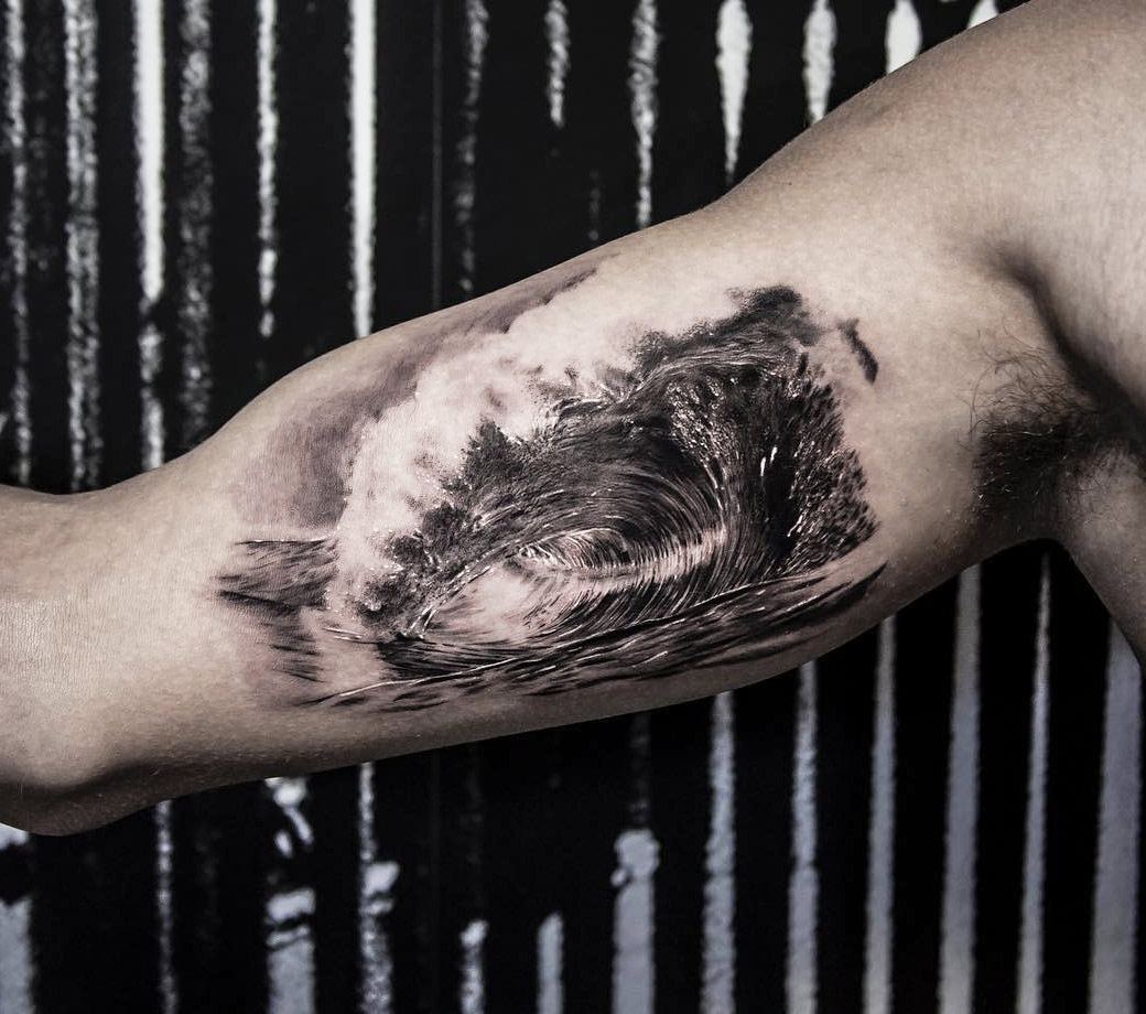 35 Wave Tattoo Design Ideas - nenuno creative