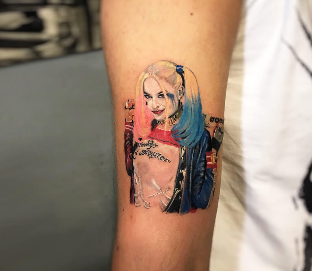 50 Amazing Harley Quinn Inspired Tattoo Designs and Margot Robbies Harley  Quinn Tattoos  Tattoo Me Now